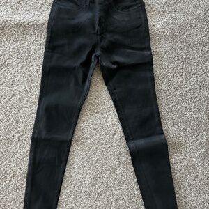 J Brand Maria coated skinny jeans in Ozzy (black) Sz 27